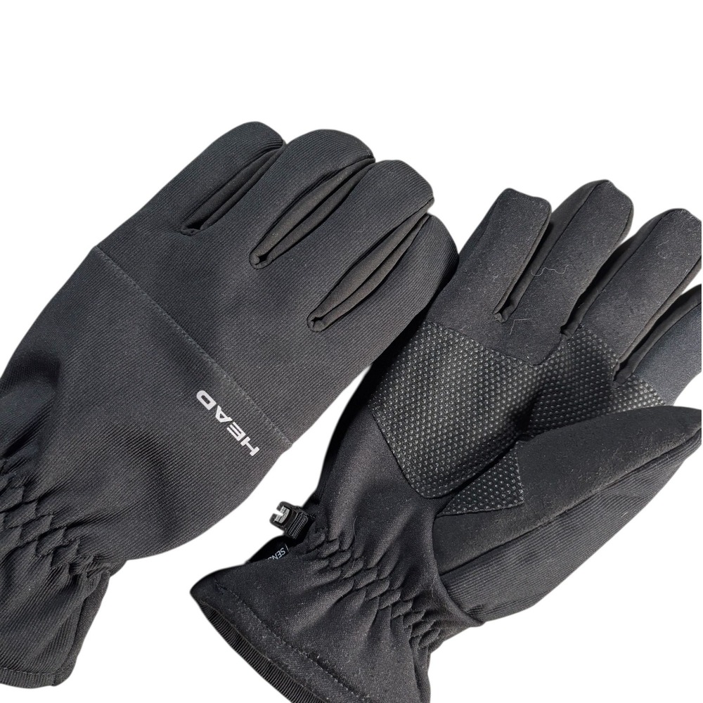 HEAD SENSATEC Mens Black Windproof Touchscreen Winter Performance Gloves XL
